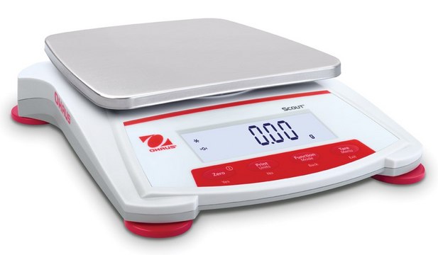 Ohaus&#174; Scout&#174; Portable Balance Model SKX1202, weighing capacity 1200&#160;g, resolution: 0.01&#160;g, AC/DC input 230 V, universal plug set