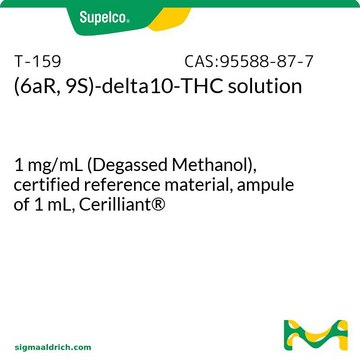 (6aR, 9S)-delta10-THC solution 1&#160;mg/mL (Degassed Methanol), certified reference material, ampule of 1&#160;mL, Cerilliant&#174;