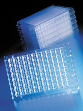 Corning&#174; CrystalEX&#8482; 384 well protein crystallization plates cyclic olefin copolymer (COC), flat bottom, non-sterile, lid: no, pack of 10