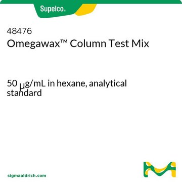 Omegawax 色谱柱测试混标 50&#160;&#956;g/mL in hexane, analytical standard