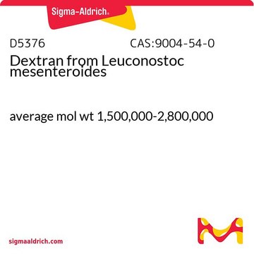 葡聚糖 来源于肠系膜明串珠菌 average mol wt 1,500,000-2,800,000