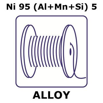 T2 - thermocouple alloy, Ni95(Al+Mn+Si)5 2000m wire, 0.05mm diameter, annealed