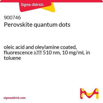 钙钛矿量子点 oleic acid and oleylamine coated, fluorescence &#955;em&#160;510&#160;nm, 10&#160;mg/mL in toluene