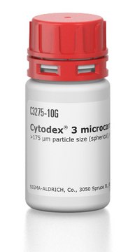 Cytodex&#174; 3微载体珠 &gt;175 &#956;m particle size (spherical), in 0.9% NaCl solution