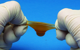 Pigment-free, filler-free sleeve stopper septa bottom I.D. × O.D. 4.2 mm × 10.7 mm