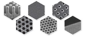 MakroPor, silicon membrane thickness 50 μm, pore diameter 2.5 μm, pore size 4.2 μm (interpore distance), size 20 mm × 20 mm, pkg of 10 pieces