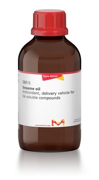 Sesame oil Antioxidant, delivery vehicle for fat-soluble compounds