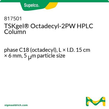 TSKgel&#174; Octadecyl-2PW HPLC Column phase C18 (octadecyl), L × I.D. 15&#160;cm × 6&#160;mm, 5&#160;&#956;m particle size