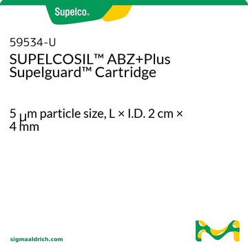 SUPELCOSIL&#8482; ABZ+Plus Supelguard Cartridge 5&#160;&#956;m particle size, L × I.D. 2&#160;cm × 4&#160;mm