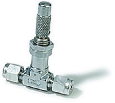 Fine Metering Valve stainless steel, 1/16 in. straight arms