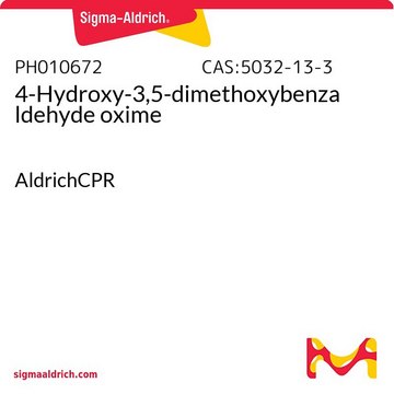 4-Hydroxy-3,5-dimethoxybenzaldehyde oxime AldrichCPR