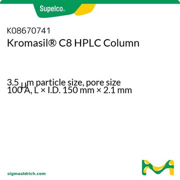 Kromasil&#174; C8 HPLC Column 3.5&#160;&#956;m particle size, pore size 100&#160;Å, L × I.D. 150&#160;mm × 2.1&#160;mm