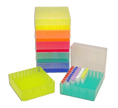 MTC&#8482; Bio Freezer Rack holds 30 x 15 mL and 20 x 50 mL tubes, assorted colors, pack of 5&#160;ea