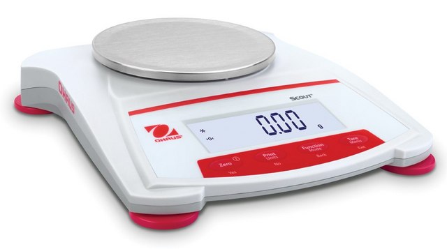 Ohaus&#174; Scout&#174; Portable Balance Model SKX222, weighing capacity 220&#160;g, resolution: 0.01&#160;g, AC/DC input 230 V, universal plug set