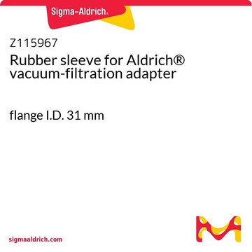 Rubber sleeve for Aldrich&#174; vacuum-filtration adapter flange I.D. 31&#160;mm