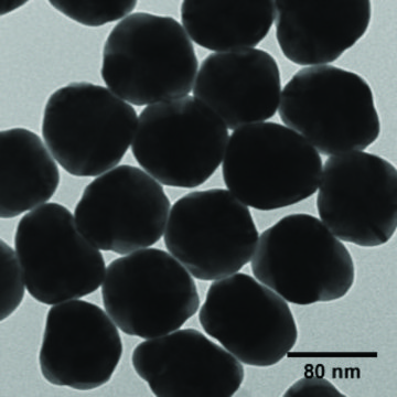 Silver nanospheres 80&#160;nm avg. part. size, 0.02&#160;mg/mL (in 2mM aqueous sodium citrate), citrate functionalized