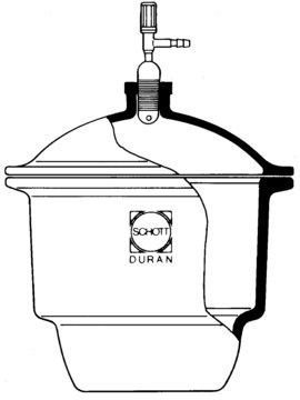 Duran&#174; vacuum desiccators I.D. × H 250&#160;mm × 344&#160;mm, flat flange