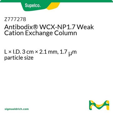 Antibodix&#174; WCX-NP1.7 Weak Cation Exchange Column L × I.D. 3&#160;cm × 2.1&#160;mm, 1.7&#160;&#956;m particle size