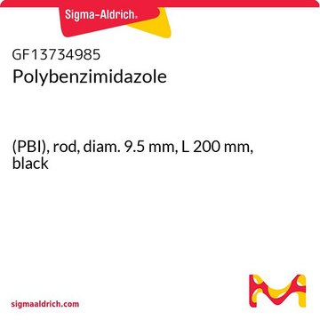 Polybenzimidazole (PBI), rod, diam. 9.5&#160;mm, L 200&#160;mm, black