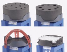 IKA® VORTEX 3 attachments VG 3.35 test tube attachment (for VG 3.3), for 8 reagent glasses, 20 mm (continuous operation), 1/cs