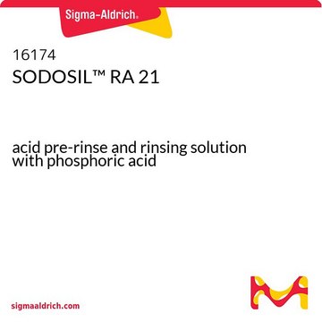 SODOSIL&#8482; RA 21 acid pre-rinse and rinsing solution with phosphoric acid