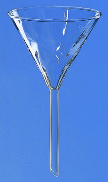 BRAND&#174; funnel short stem, glass short stem, borosilicate glass, diam. 200&#160;mm