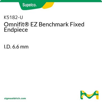 Omnifit&#174; EZ Benchmark Fixed Endpiece I.D. 6.6&#160;mm