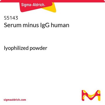 Serum minus IgG human lyophilized powder