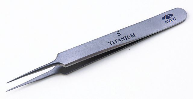 Titanium tweezers Style 5