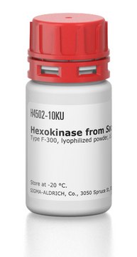 Hexokinase from Saccharomyces cerevisiae Type F-300, lyophilized powder, &#8805;130&#160;units/mg protein (biuret)