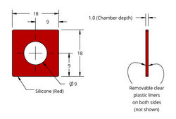 Grace Bio-Labs FastWells™ reagent barriers 9 mm diam. x 1.0 mm depth