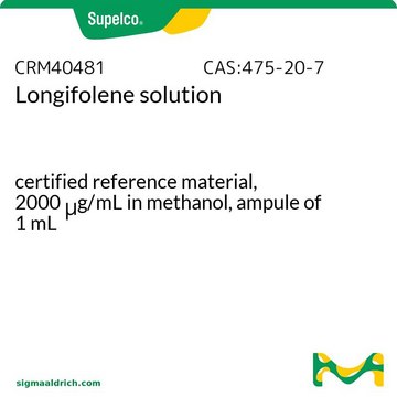 Longifolene solution certified reference material, 2000&#160;&#956;g/mL in methanol, ampule of 1&#160;mL