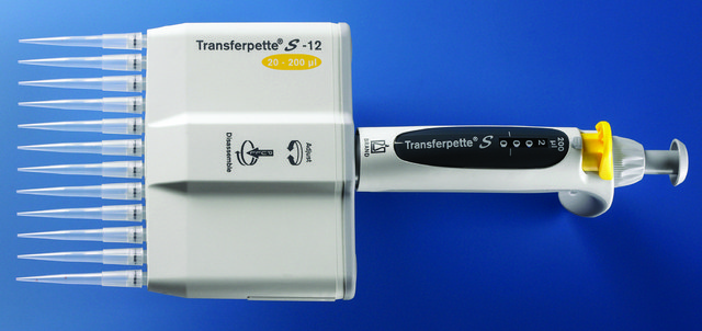 BRAND&#174; Transferpette&#174; S 移液管，可调体积，多通道 12-channel, volume 0.5-10&#160;&#956;L