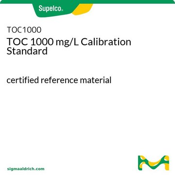 TOC 1000 mg/L Calibration Standard certified reference material