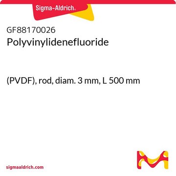 Polyvinylidenefluoride (PVDF), rod, diam. 3&#160;mm, L 500&#160;mm