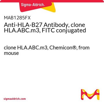 抗HLA-B27抗体，克隆HLA.ABC.m3，FITC偶联 clone HLA.ABC.m3, Chemicon&#174;, from mouse