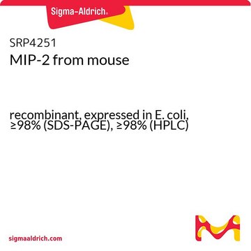 MIP-2 from mouse recombinant, expressed in E. coli, &#8805;98% (SDS-PAGE), &#8805;98% (HPLC)