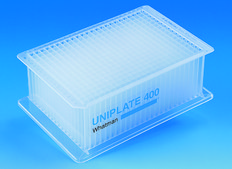 Whatman® UNIPLATE microplates 96 well, "V" bottom, well volume 250 μL, white polystyrene