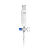 Duran® Dropping Funnel cylindrical funnel(s), graduated, standard ground cone 14/23, NS stopcock and key retaining device, capacity 50 mL