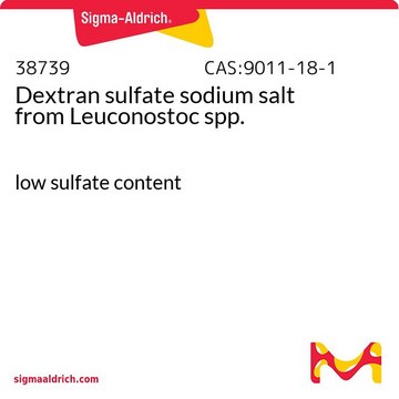 Dextran sulfate sodium salt from Leuconostoc spp. low sulfate content