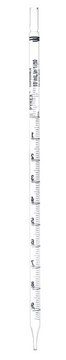 Pyrex&#174; serological pipettes, disposable, non-sterile, unplugged volume 10.0&#160;mL