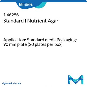 Standard I Nutrient Agar Application: Standard mediaPackaging: 90 mm plate (20 plates per box)