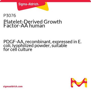 Platelet-Derived Growth Factor-AA 人 PDGF-AA, recombinant, expressed in E. coli, lyophilized powder, suitable for cell culture