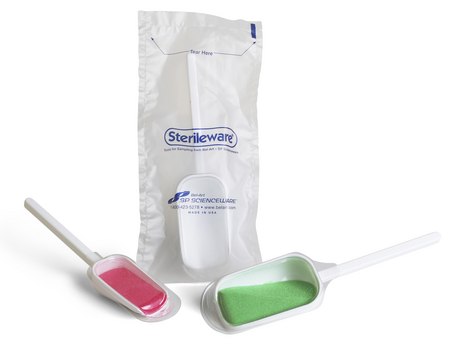 SP Bel-Art&#174; Sterileware&#8482; Scoop Sampling System Snap-on lid contains sample in scoop, nominal capacity 125&#160;mL, pack of 10&#160;ea (double wrapped)