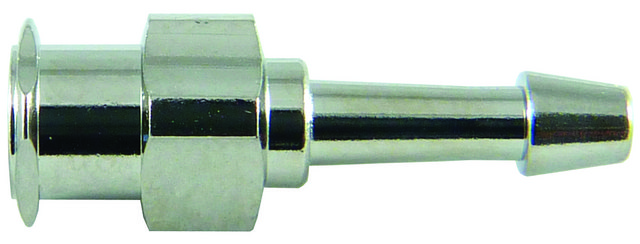 Luer-to-Tubing Connector female Luer to hose end, for tubing i.d., 1/16 &#8209; 3/32&#160;in., nickel plated