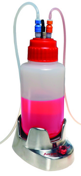 E-Vac aspiration waste system with 4 L polypropylene bottle, barbed tube fittings lid