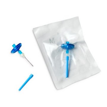 Millex&#174; hydrophobic PTFE syringe filter pore size 0.2&#160;&#956;m, diam. 25&#160;mm, sterile, outlet needle