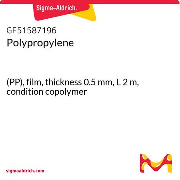 聚丙烯 (PP), film, thickness 0.5&#160;mm, L 2&#160;m, condition copolymer