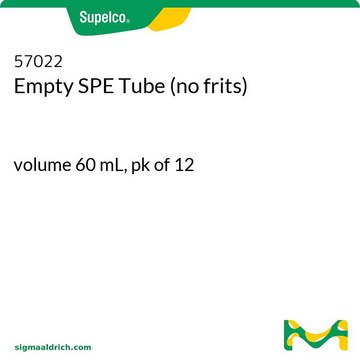 Empty SPE Tube (no frits) volume 60&#160;mL, pk of 12