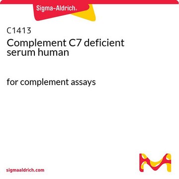 Complement C7 deficient serum 人 for complement assays